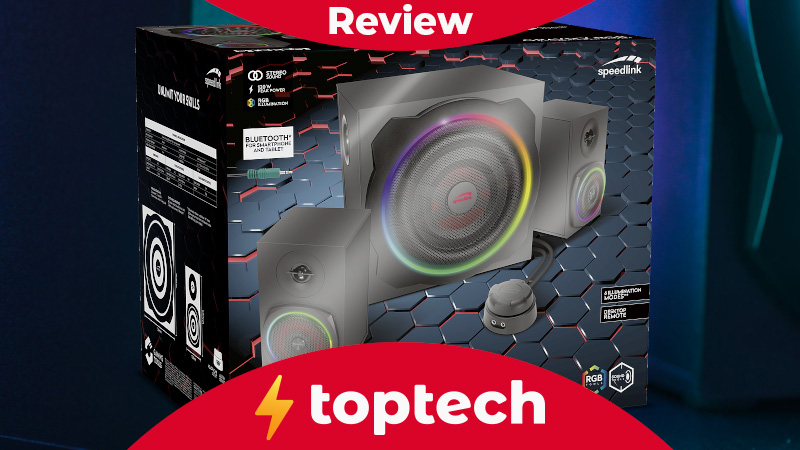 TopTech TopTechNews - Gravity Subwoofer im 2.1 - RGB System - Review Test